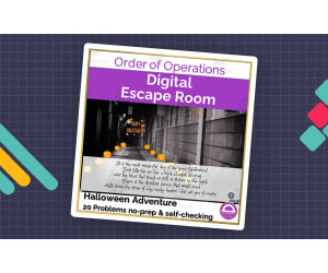 Math Order of Operations Halloween Escape Room