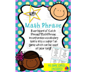 Math Phrase Game for 4th Grade