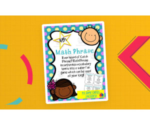 Math Phrase Game for 4th Grade
