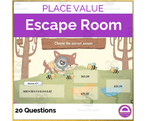 Math Place Value Activity | Digital Escape Room