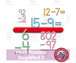 Math Practice Simplified D - Subtraction
