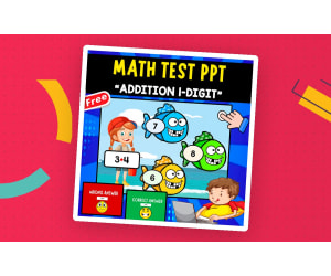MATH QUIZ PPT | INTERACTIVE GAME | ADDITION 1-DIGIT