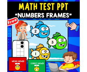 MATH QUIZ PPT INTERACTIVE | NUMBERS FRAMES 1-10