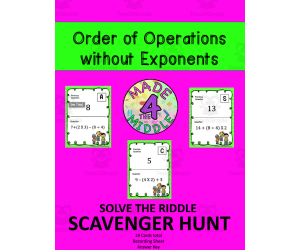 Math Scavenger Hunt: Order of Operations