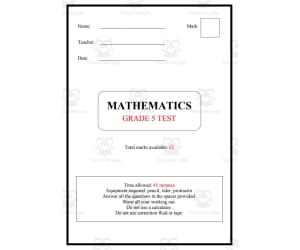 Math Tests 3: Grade 5