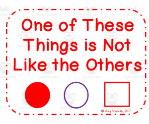 Math Warm Up Routines: One of These Things