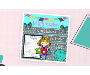 Maths Worksheets for Quadrilaterals l Perimeter l Area