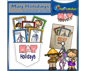 May Holidays Interactive Foldable Booklet - EBOOK