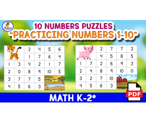 MAZES TO FIND THE NUMBERS FROM 1 TO 10