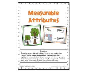 Measurable Attributes Activity