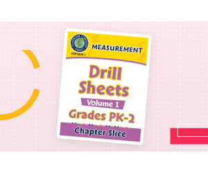 Measurement - Drill Sheets Vol. 1 Gr. PK-2