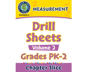 Measurement - Drill Sheets Vol. 2 Gr. PK-2