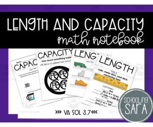 Measurement Length and Capacity Math Interactive Notebook
