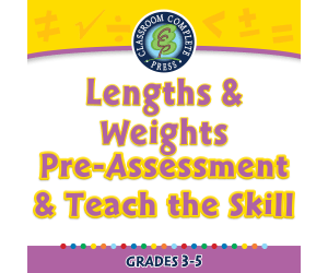 Measurement: Lengths & Weights - Pre-Assessment & Teach the Skill - FLASH-PC