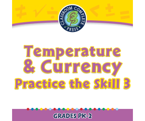 Measurement: Temperature & Currency - Practice the Skill 3 - PC Software