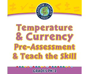 Measurement: Temperature & Currency - Pre-Assessment & Teach the Skill - PC Software