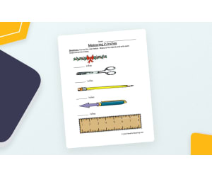 Measuring Inches Worksheet