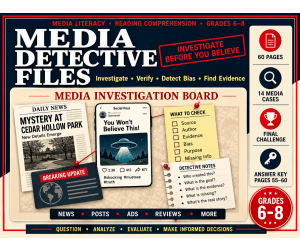 Media Detective Files | Reading Comprehension | Grades 6–8 | 60 Pages