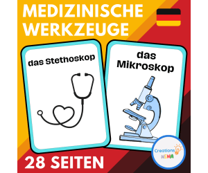 Medical Tools Flashcards in German