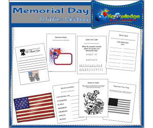 Memorial Day Activities Mini-Book - EBOOK