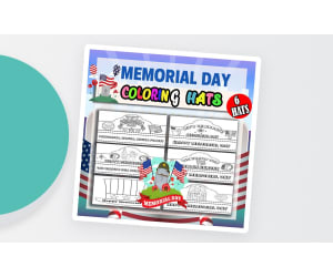 Memorial Day, Patriotic Hat Crowns Headbands Craft for Preschool - 1st