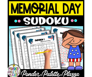 Memorial Day Sudoku Game + Solution