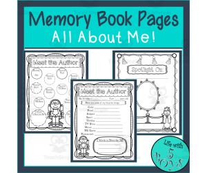 Memory Book Pages - All About Me!