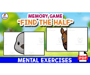 MEMORY GAME "FIND THE HALF"