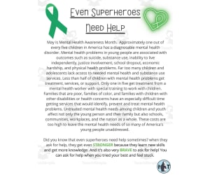 Mental Health Superheroes Activity