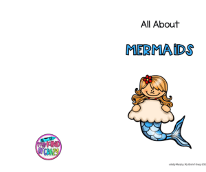 Mermaids Adapted Book, Printable, Color and BW