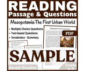 Mesopotamia: SAMPLE Social Studies Reading Comprehension Passage