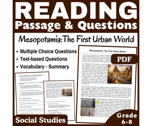 Mesopotamia: Social Studies Reading Comprehension Passage (PDF)