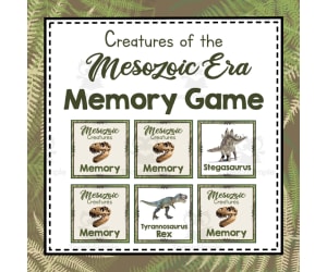 Mesozoic Creatures Memory Game