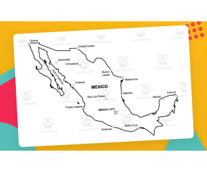 Mexico Map Resources – 12 Printable Map Sheets