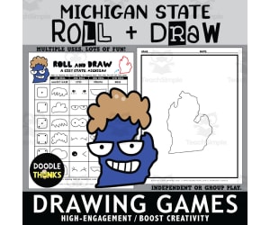 Michigan Roll and Draw Interactive Dice Game | Creative State Activity