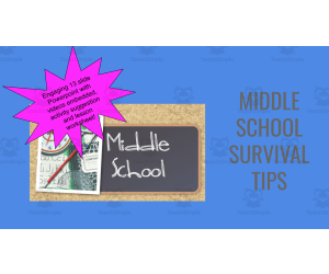 Middle School Survival Kit! An SEL Lesson With videos Handout