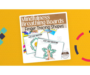 Mindfulness Shape Breathing Boards | Breathing Exercises For Kids