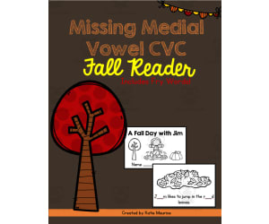 Missing Vowel CVC Fall Reader