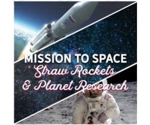 Mission to Space Rocket Straws Project