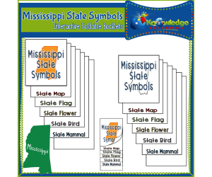 Mississippi State Symbols Interactive Foldable Booklets – EBOOK