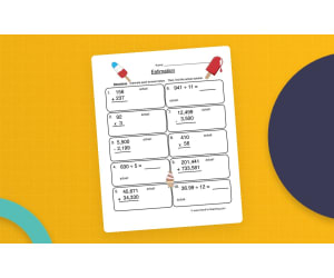 Mixed Operations Estimation Worksheet