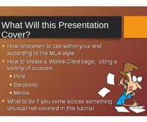 MLA Style Powerpoint