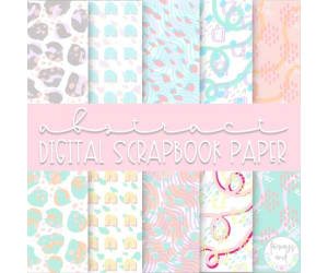 Modern Abstract Digital Scrapbook Paper