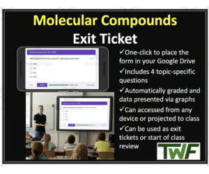 Molecular Compounds - Exit Ticket and Review Activity