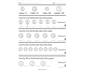 Money: Value, Use, and Making Change Printable Workbook