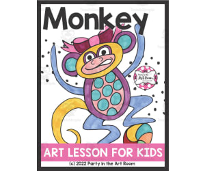 Monkey Art Lesson for Kids