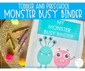 Monster Busy Binder | Preschool Learning Activities