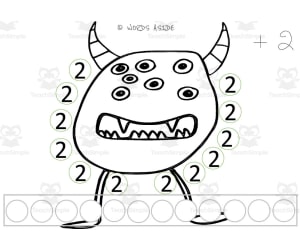 Monster Multiplication Repeated Addition Mats Set 11