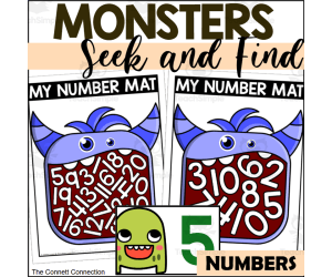 Monster Number Seek and Find Mats