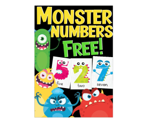 Monster Numbers 0-10 Flash Cards or Posters!